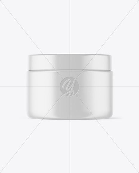 Matte Cosmetic Jar Mockup