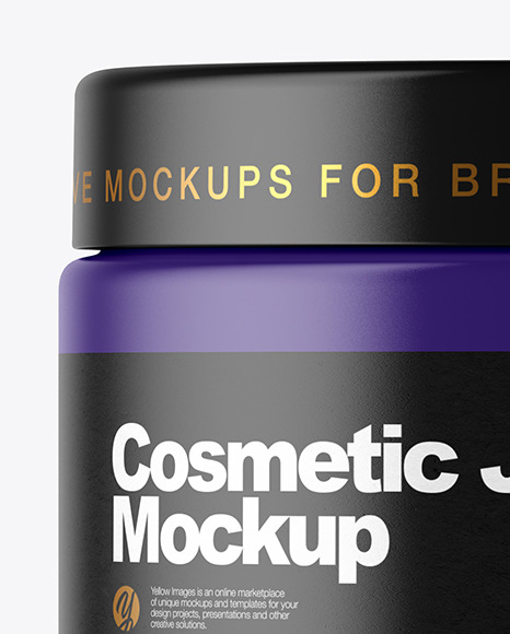 Matte Cosmetic Jar Mockup Matte Cosmetic Jar Mockup