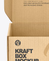 Opened Kraft Box Mockup