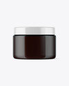 Dark Amber Cosmetic Jar Mockup