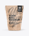 Food Kraft Bag Mockup