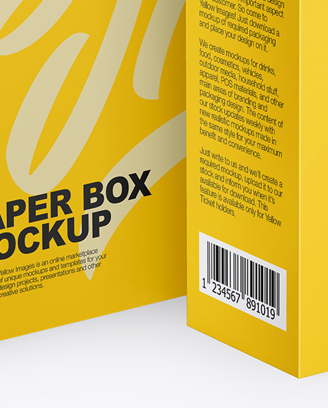 Two Matte Paper Boxes Mockup - Free Download Images High Quality PNG