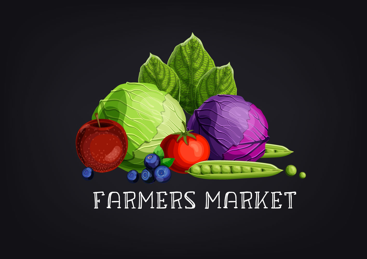 Farmers Market templates set Farmers Market templates set