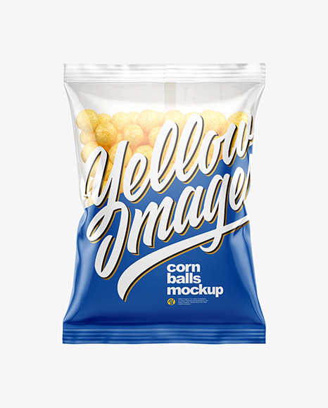 Bag With Corn Balls Mockup