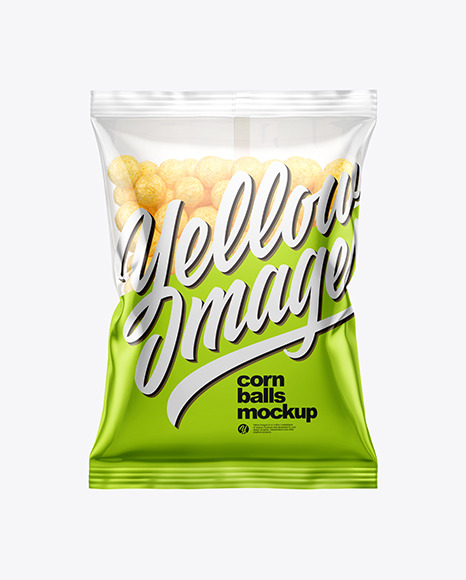 Bag With Corn Balls Mockup