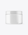 Clear Cosmetic Jar Mockup