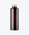 Amber Plastic Bottle Mockup