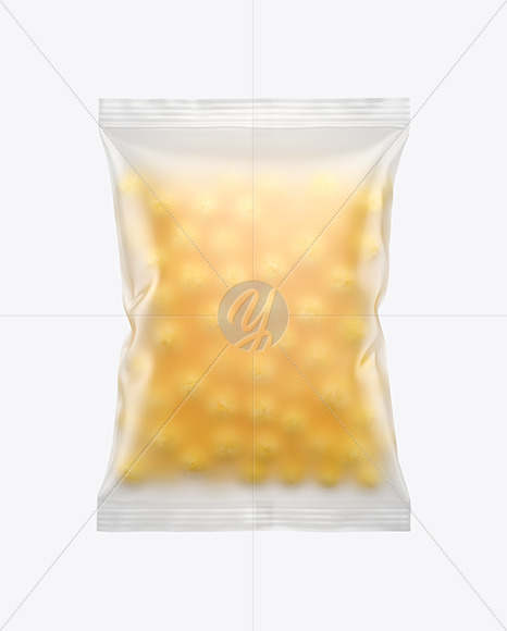 Frosted Bag With Corn Balls Mockup