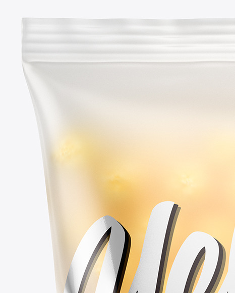 Frosted Bag With Corn Balls Mockup