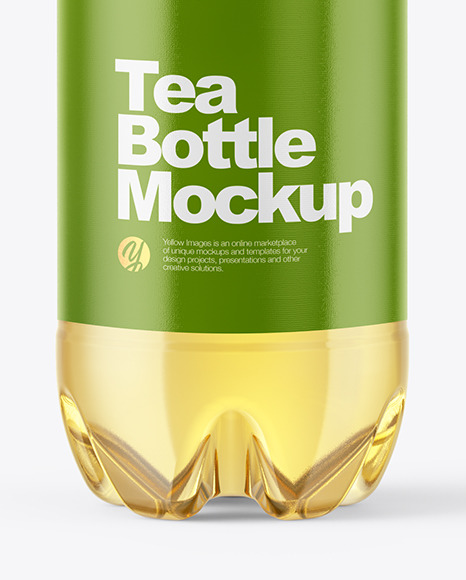 1,5L PET Green Tea Bottle Mockup