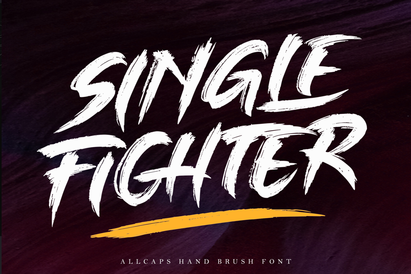 Single Fighter Brush Font