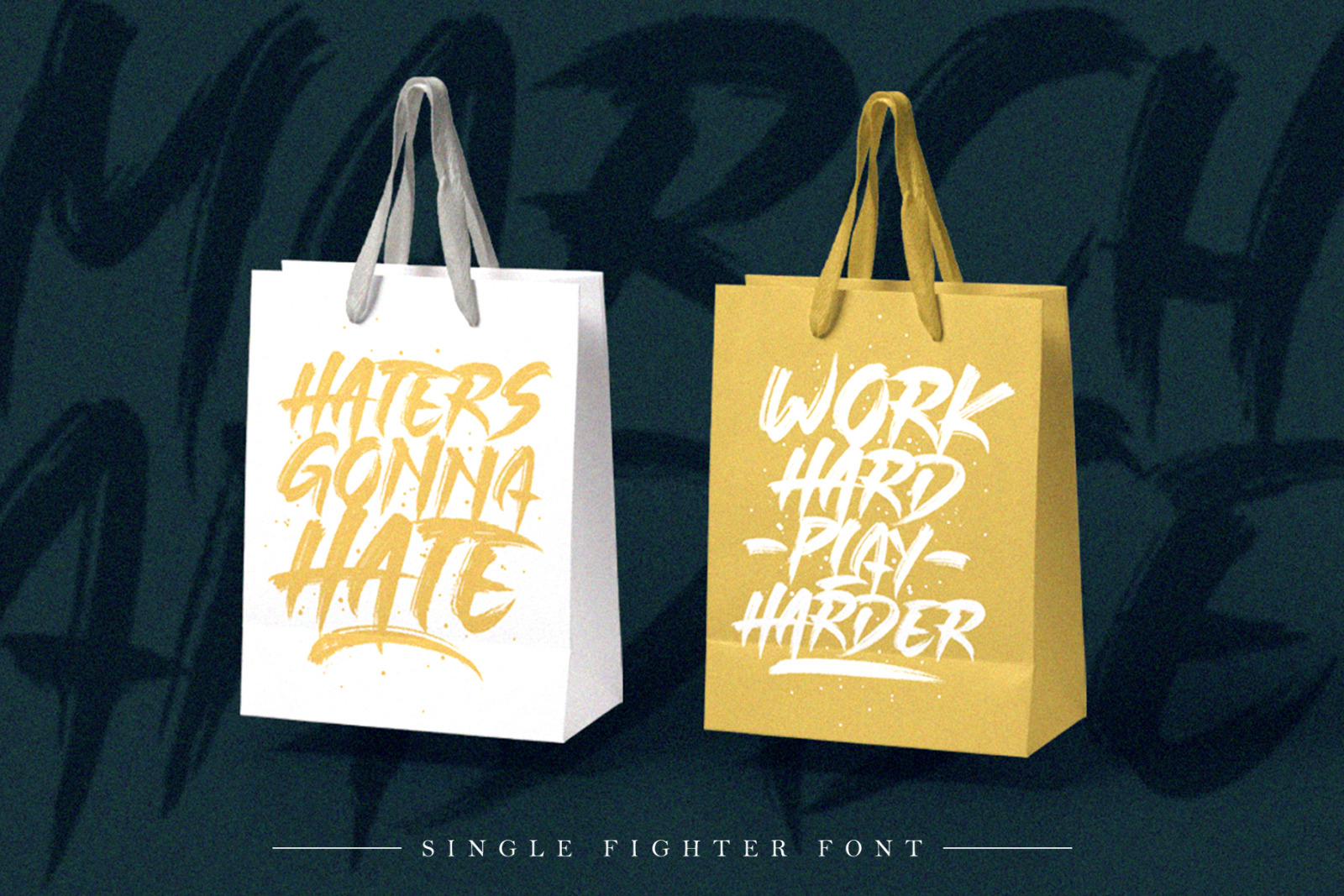 Single Fighter Brush Font Single Fighter Brush Font