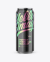 Metallic Can W/ Glossy Finish Mockup