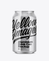 350ml Glossy Aluminium Drink Can Mockup