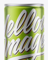 Glossy Metallic Drink Can Mockup