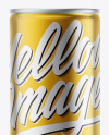 Glossy Metallic Drink Can Mockup