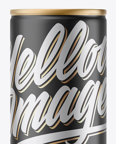 Matte Metallic Drink Can Mockup