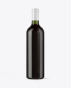 Green Glass Red Wine Bottle Mockup