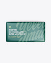 Paper Glossy Chocolate Bar Mockup - Top View