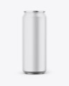 Metallic Can W/ Matte Finish Mockup