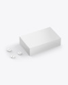 Paper Box With Tablets Mockup