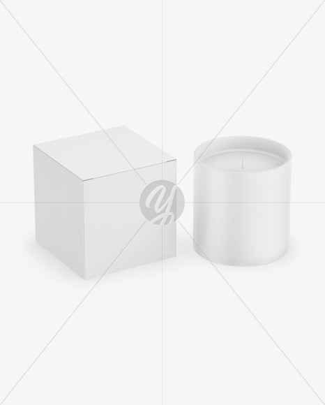 Candle W/ Box Mockup