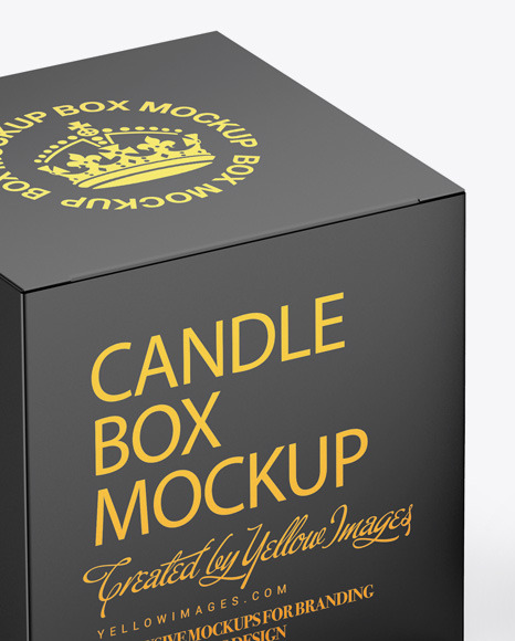 Candle W/ Box Mockup