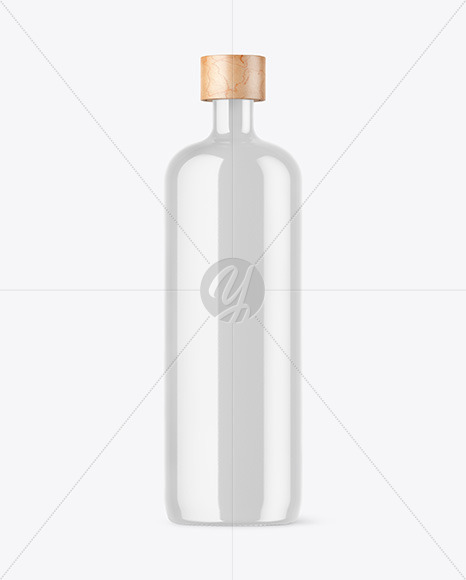 Glossy Ceramic Bottle Mockup