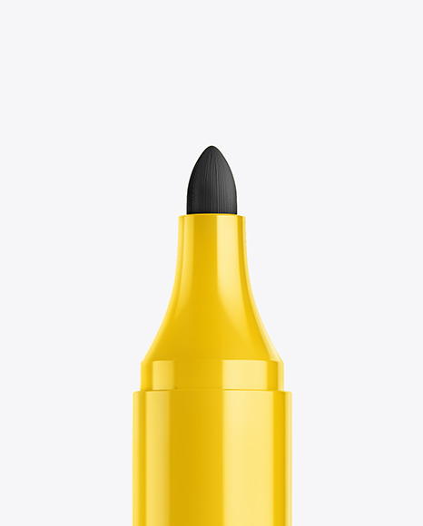 Glossy Permanent Marker Mockup