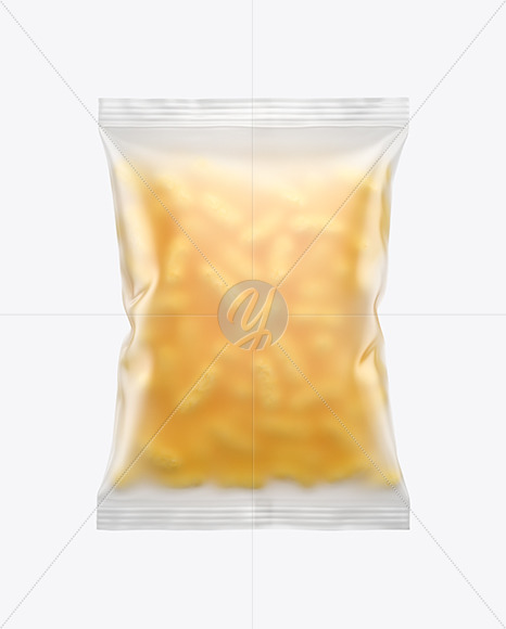 Frosted Bag With Corn Sticks Mockup