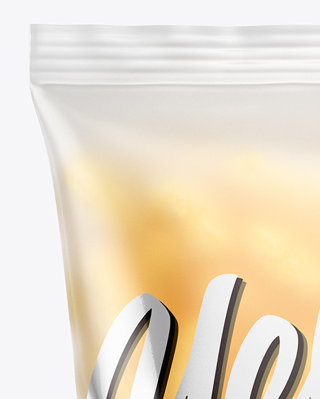 Frosted Bag With Corn Sticks Mockup