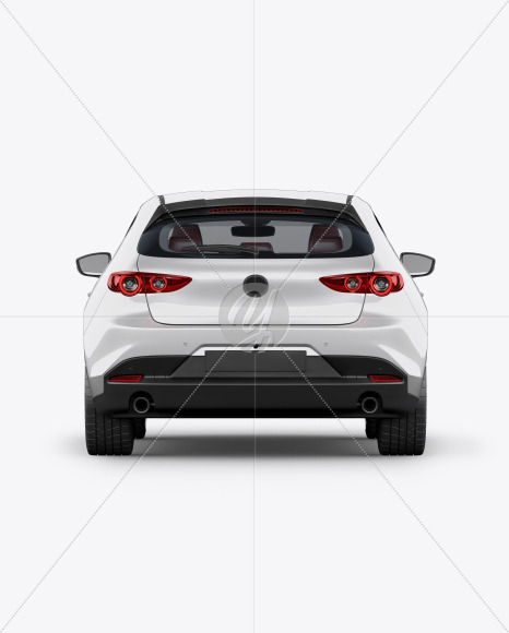 Hatchback Mockup - Back View