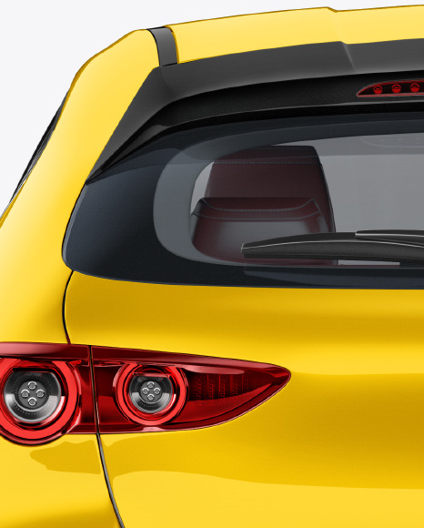 Hatchback Mockup - Back View