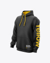 Hoodie Mockup - Front Half Side View