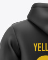 Hoodie Mockup - Back Half Side View