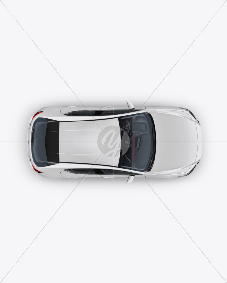 Hatchback Mockup - Top View