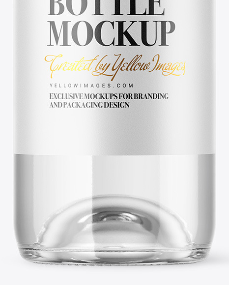 Clear Glass Vodka Bottle Mockup Clear Glass Vodka Bottle Mockup