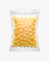 Matte Bag With Corn Balls Mockup