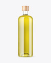 Clear Glass Olive Oil Bottle Mockup