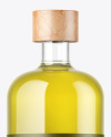 Clear Glass Olive Oil Bottle Mockup