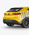 Hatchback Mockup - Back Half Side View