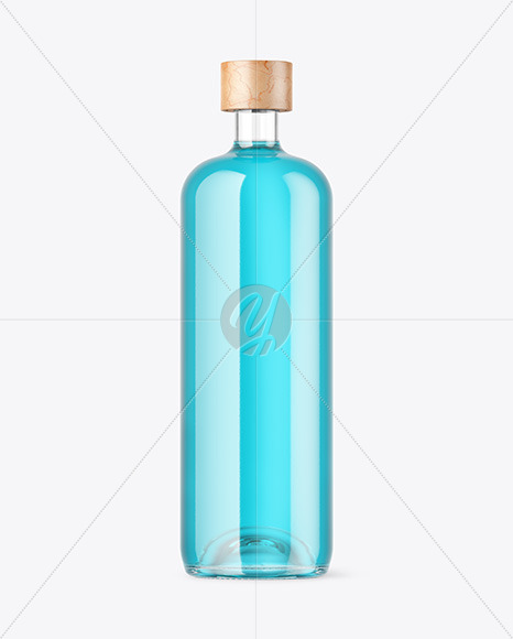 Clear Glass Bottle Mockup