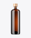 Amber Glass Bottle Mockup