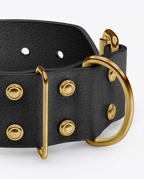 Leather Dog Collar Mockup