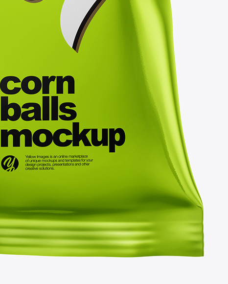 Bag With Corn Balls Mockup