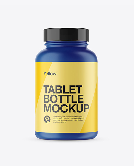 Matte Pills Bottle Mockup