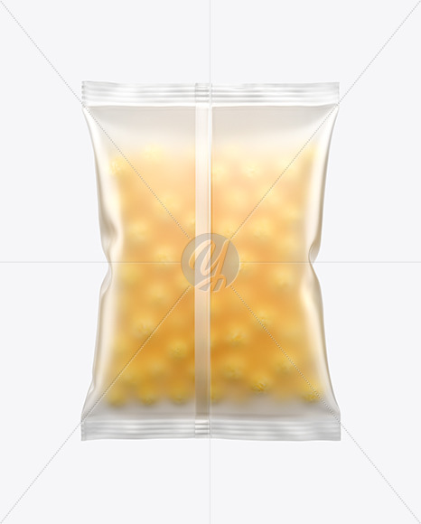 Frosted Bag With Corn Balls Mockup