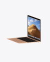 Gold MacBook Air Mockup