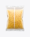 Frosted Bag With Corn Flakes Mockup