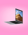 Silver MacBook Air Mockup